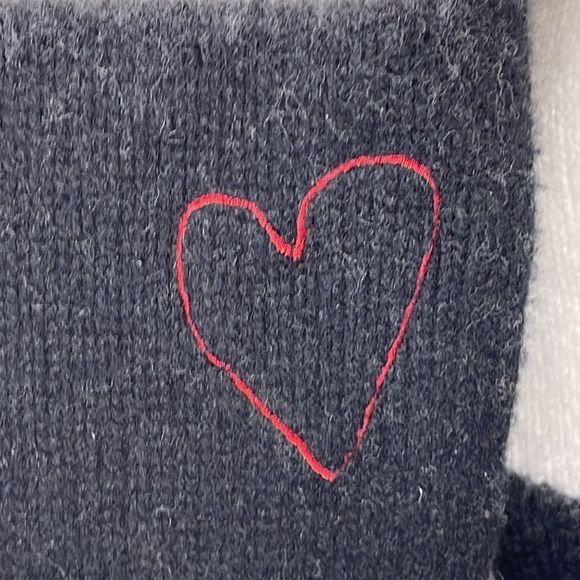 SUNDRY | Crew Neck Color Block Sweater in White and Gray - Picture 4 of 4